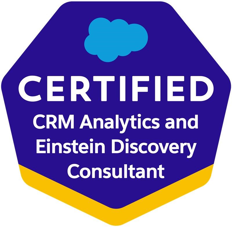 Certified CRM and Einstein Discovery Consultant